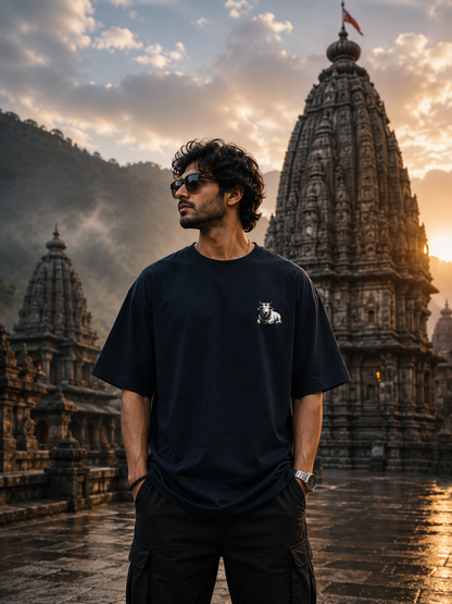 Shiv Strength Oversized Tee – Discipline Is Divine