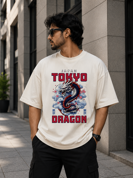 Tokyo dragon Oversized Classic T-Shirt